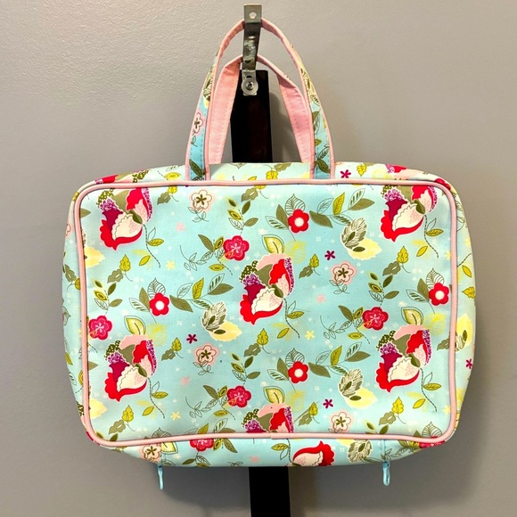 Allegro Pacific Floral Cosmetic Toiletry Travel Bag - 12x9" - Picture 1 of 6